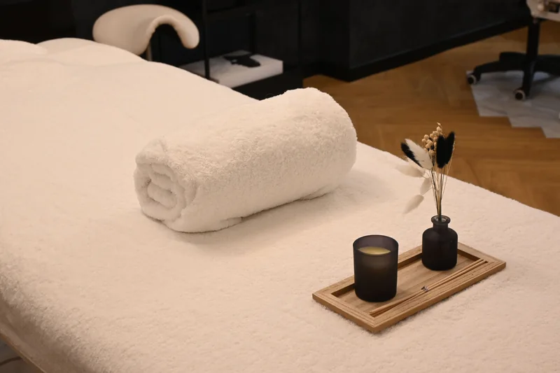Spa package treatment setup at Massage Eden