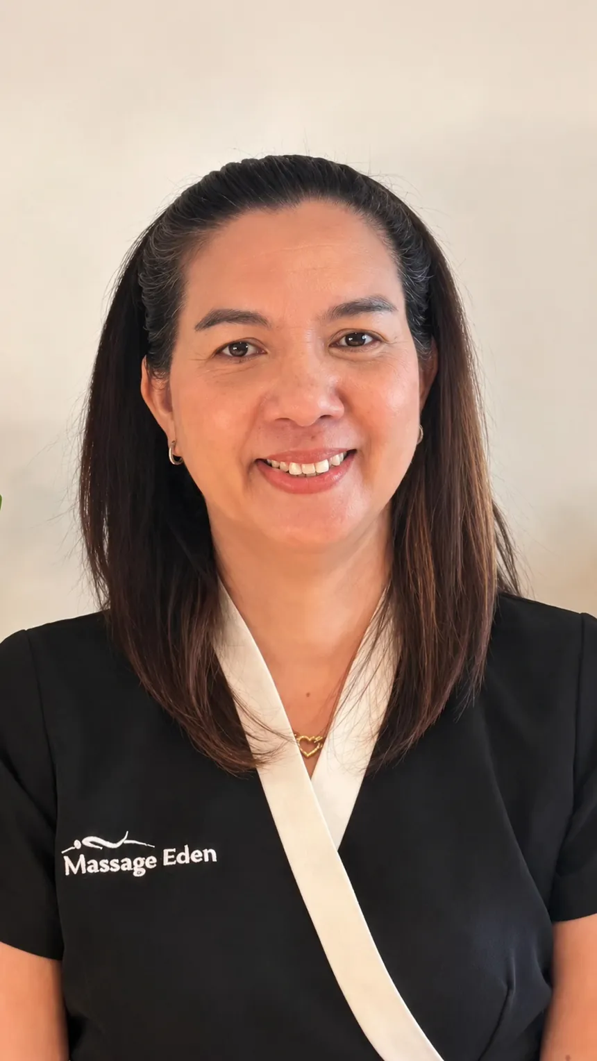 Nina, senior massage therapist with 20+ years experience at Massage Eden Auckland CBD and Parnell