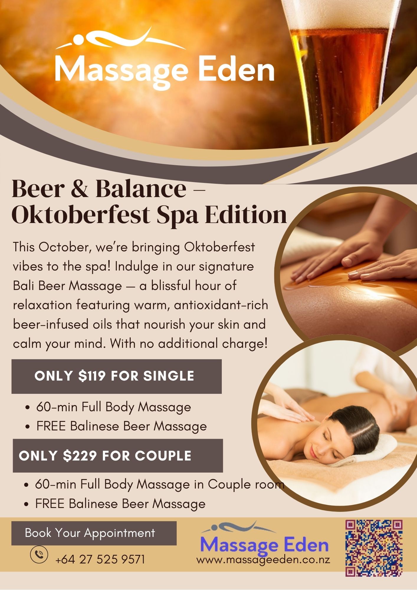 Beer massage